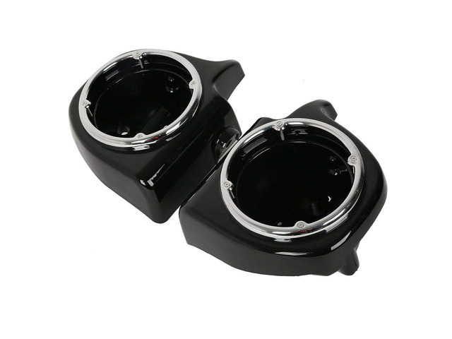 TCT-MT 6.5'' Speaker Pods Boxes Lower Vented Leg Fairings Fit for Harley Touring Models FLT,FLHT,FLHTCU,FLHRC,Road King,Street Glide,Electra...