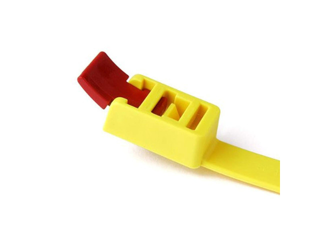 RTT750HR. NX1P Releasable Cable Tie, 29.6' Long, 200 lb Tensile Strength, PA66, Yellow (Pack of 25)