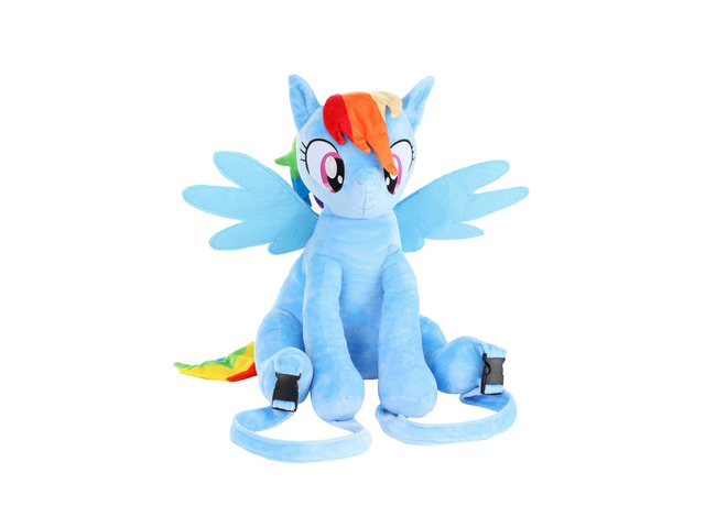 My Little Pony Rainbow Dash Plush Backpack My Little Pony Accessories, Standard, Blue