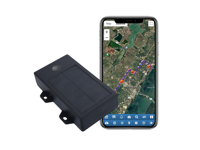 AccuTracking Solar GPS Tracker, 12,000mAh Battery, Magnetic, IP67 Heavy Duty, Large Panel, Waterproof, Trucks, Trailers, Farming, Equipment, RV,...