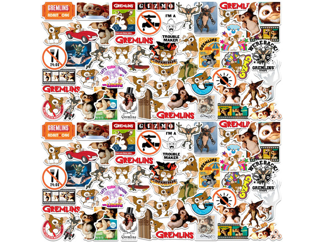 Gremlins 150 Vinyl Stickers Waterproof Die-Cut Decals Laptop Water Bottle