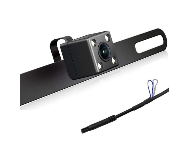 Backup Camera HD Rear Front View License Plate Night Vision Waterproof Compatible with Clarion Dual Boss Jensen Stinger Podofo Soundstream Eonon...