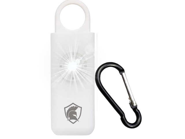 The Original Personal Safety Alarm for Women - Loud Siren, Strobe Light and Key Chain 2.0 Version (White)