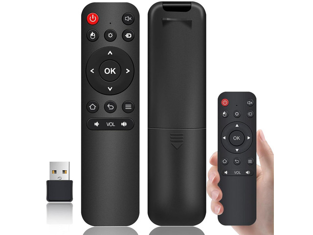 Universal USB Remote Control, Plug & Play Media Remote for PC, Laptop, Smart TV, Windows, Mac, HTPC, PowerPoint Presentation, Music & Video Playback