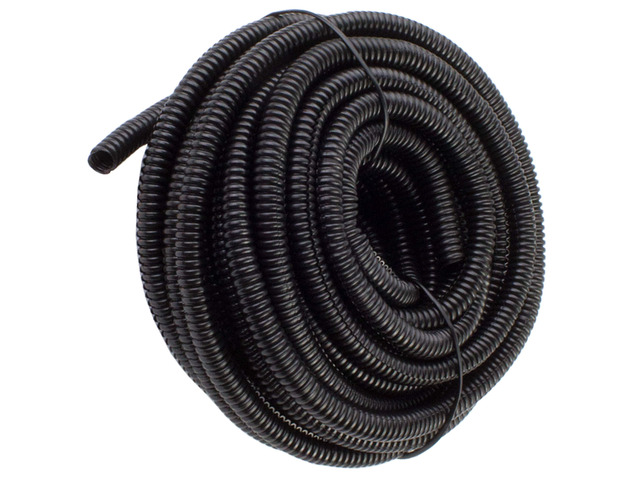 100 Feet 1/8' 3mm Split Wire Loom Conduit Polyethylene Tubing Black Color Sleeve Tube