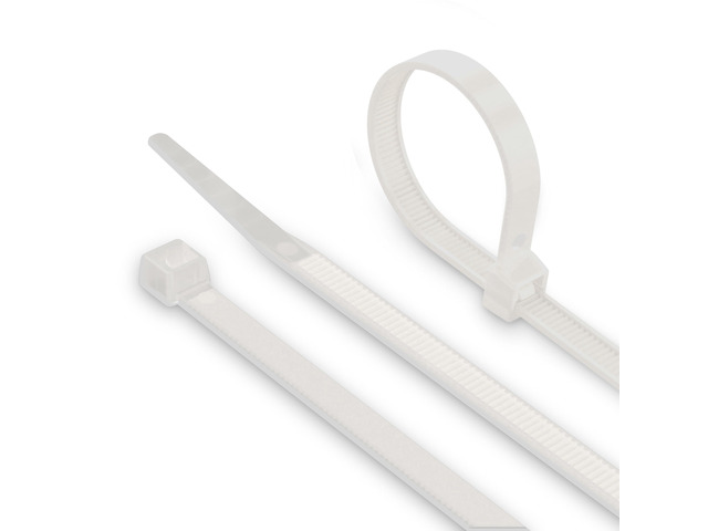 21-Inch Zip Ties - Indoor/Outdoor Cable Ties For Cord and Wire Management, No Tools Needed - Strong Nylon Cable Holders 21 IN, 100 Pack, White