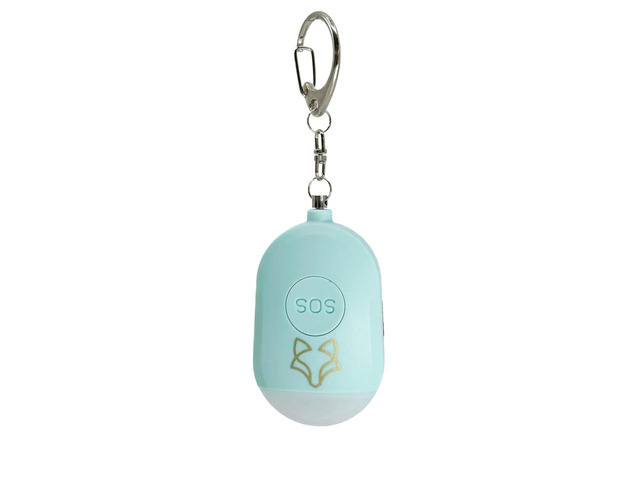 FoxyAlarm - Smart Personal Safety Alarm with Flashlight and SOS Feature (Blue)