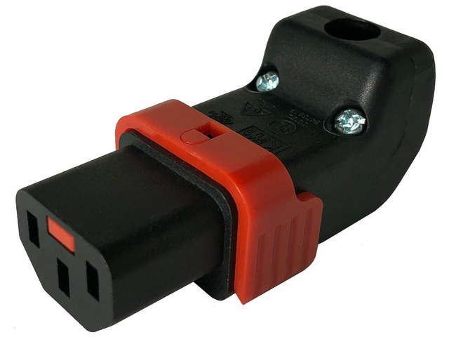 IEC Lock+ Rewireable (Up/Down) The World's First Locking Rewirable IEC320-C13 Connector. No More Accidental unplugging or Disconnection. Webber...
