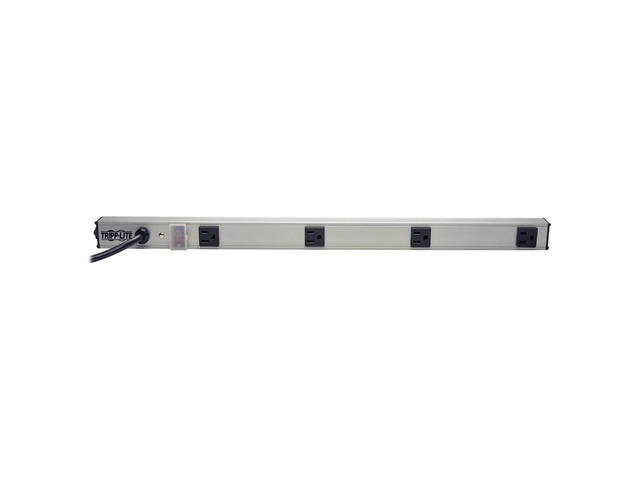 4 Wide-Spaced Outlet Bench & Cabinet Power Strip, 24 in. Length, 6ft Cord with 5-15P Plug (PS240406)