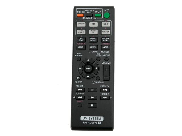 New RM-ADU078 Remote for Sony Home Theater AV System DAV-TZ710 HBD-DZ170 HBD-DZ171 HBD-DZ175