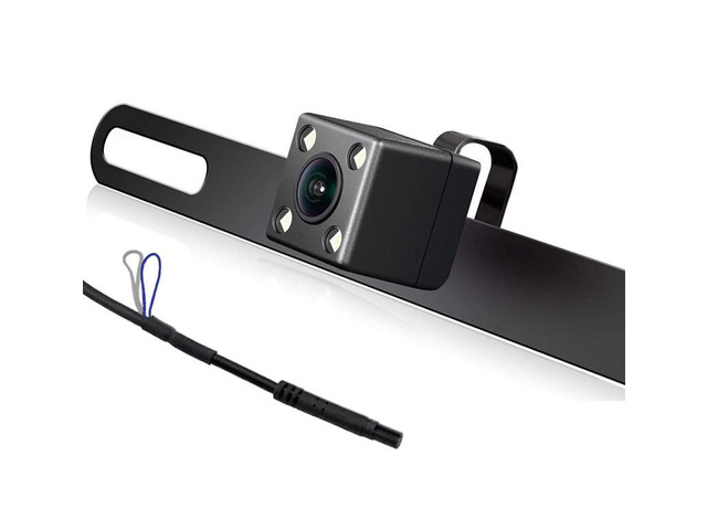 Backup Camera License Plate HD Night Vision Rear View 170° Angle Waterproof Compatible with JVC Car Radio KW-M560BT KW-M590BT KW-M595BT KW-M730BT...
