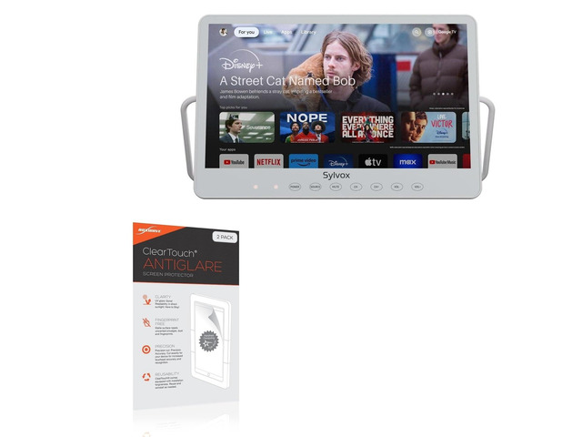 Screen Protector Compatible with Sylvox Waterproof Portable TV PT16A0KGGB (15.6 in) - ClearTouch Anti-Glare (2-Pack), Anti-Fingerprint Matte Film Skin