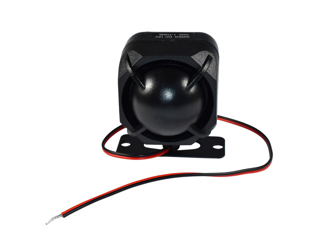 Electronic Alarm Siren 20W DC12V Universal Replacement Security Alarm Siren for Home Security Alarm System, Any 12 Volts System, 1-Tone, Loud...