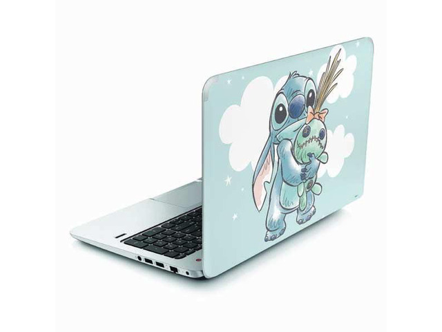 Decal Laptop Skin Compatible with Envy TouchSmart 15.6in - Officially Licensed Disney Lilo and Stitch Stitch and Scrump Design