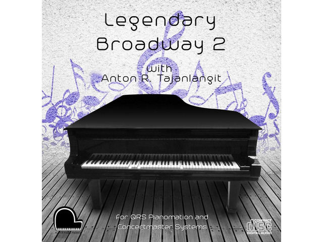 Legendary Broadway 2 - QRS Pianomation and Baldwin Concertmaster Compatible Player Piano MP3's on USB Flash Drive