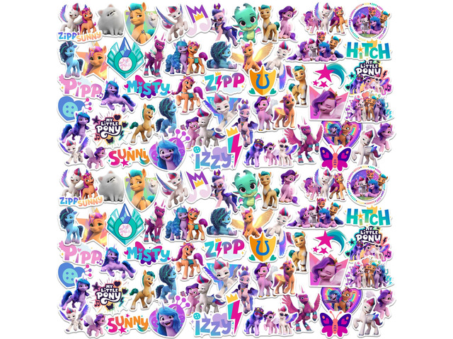 My Little Pony: Make Your Mark 150 Vinyl Stickers Waterproof Die-Cut Decals