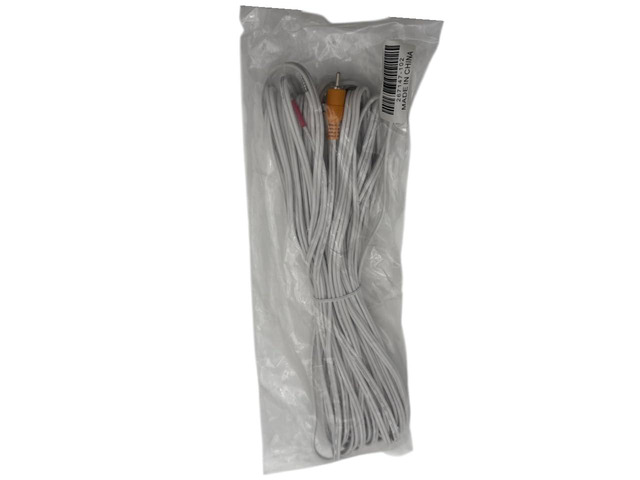 50 ft RCA to Bare Wire Speaker Cable for Rear Bose Cube Speakers/Acoustimass Lifestyle Systems Single White
