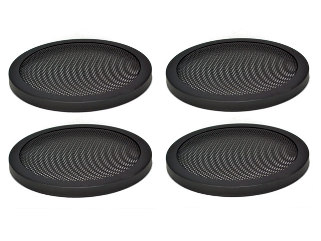2 Pair Speaker Grill 6.5' inch Car Audio Speaker Woofer Steel Mesh Grills w/Speed Clips - GT-6.5 - Blk