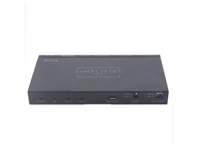 SP12S HDMI 1 to 2 Splitter with Audio Breakout and Scaling