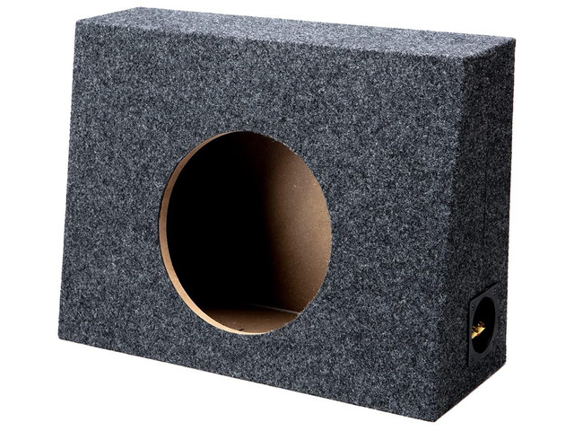 Single Cab Truck Subwoofer Box 10' Regular Cab Sub Enclosure 3/4' MDF - ASC Behind seat 10 inch bass upgrade for standard pickups, space saving...