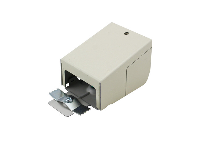 V2410C Raceway Entrance End Fitting, 2400 Series, Steel, Ivory, 1/2' & 3/4' Kos