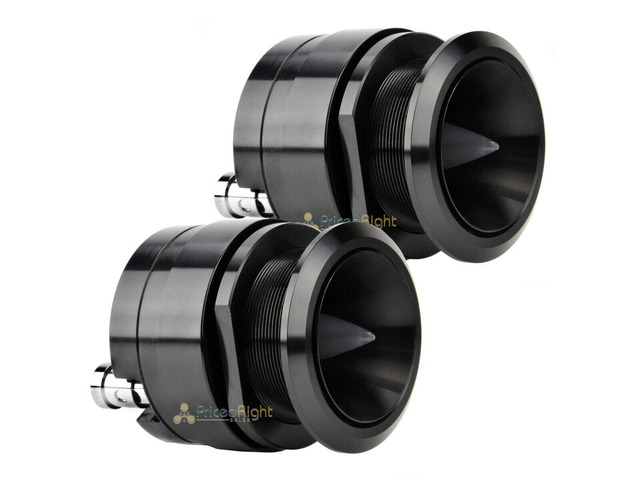 2X Super Tweeter 500 Watts Max 1' Aluminum Titanium Bullet