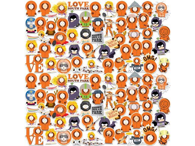 South Park Kenny 100 Vinyl Stickers Waterproof Die-Cut Decals Laptop Car