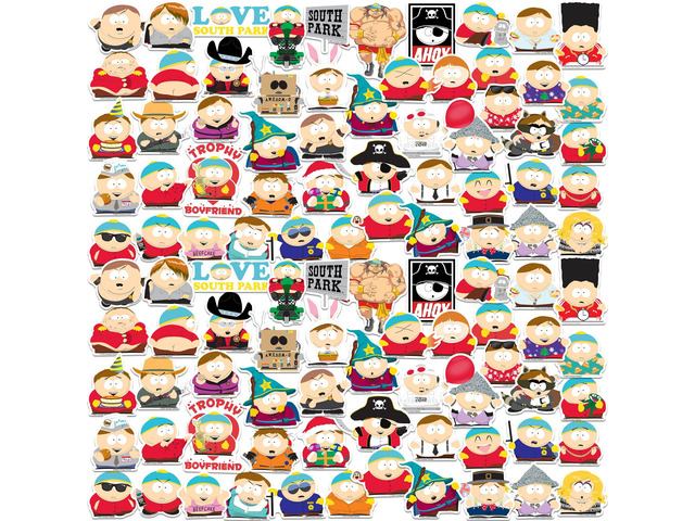 South Park Cartman 150 Vinyl Stickers Waterproof Die-Cut Decals Laptop