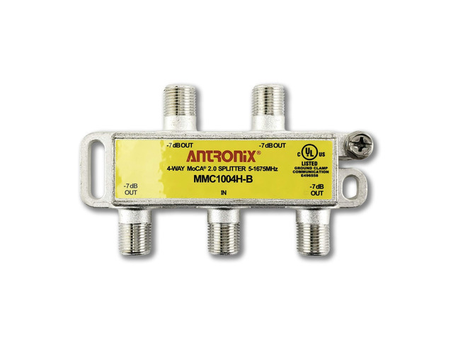 4 Way MMC1004H-B 5-1675 MHz MoCA 2.0 Splitter for Frontier Formerly Verizon Fios