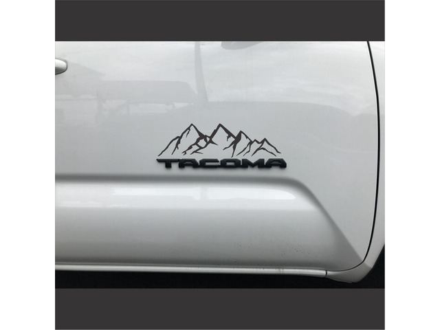 Mountain Decal Vinyl Car Sticker Die Cut Vehicle Window Graphic, Bumper Sticker Van Accessories, Camping Hiking Gift Ideas Waterproof...