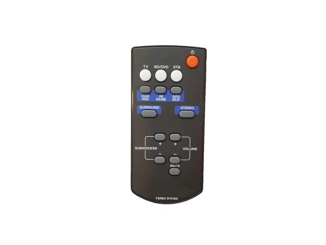 OEM Yamaha Replacement Remote Control Originally Shipped with ATS-1010,YAS-101,YAS-101BL