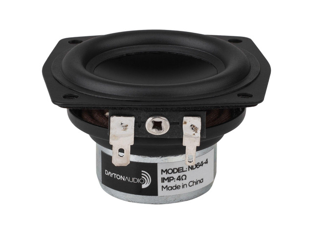 ND64-4 2-1/2' Aluminum Magnesium Cone Full-Range Neo Driver 4 Ohm