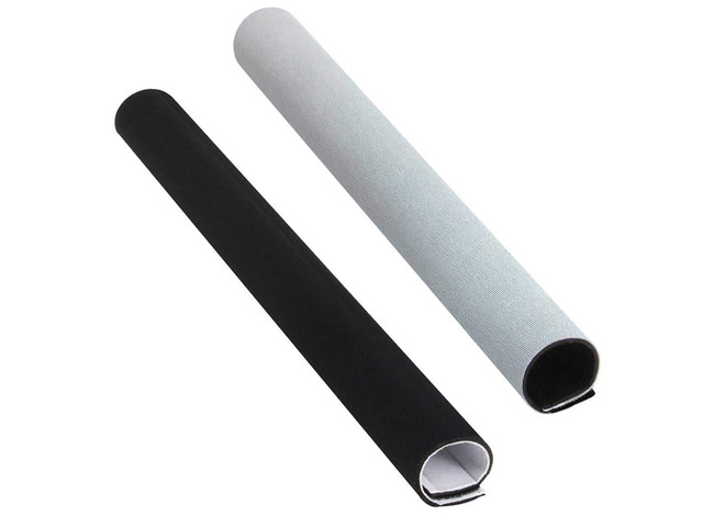 Electiduct 1.25' Neoprene Easy Cable Wrap with Hook and Loop Fastener Wire Manager Cord Protector - Reversible Black/White - 10 Feet
