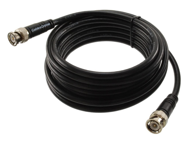 CablesOnline, 15ft RG8X Pure Copper with BNC Male to BNC Male Connector 50 ohm Coaxial Cable, R-BX015C