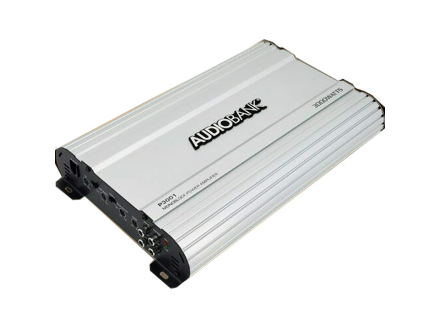 Monoblock 3000 WATTS Amp Class AB Car Audio Stereo Amplifier P3001 Heavy-Duty Aluminum Alloy Heatsink Class A-B Operation Remote On/Off Circuit