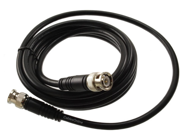 CablesOnline, 10ft RG8X Pure Copper with BNC Male to BNC Male Connector 50 ohm Coaxial Cable, R-BX010C