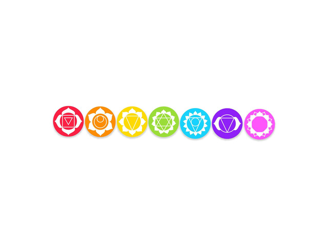 7 Pack Chakra Stickers - Seven Circle Chakras Vinyl Decal Car Laptop Water Bottle (3' x 3' (7 Pack))