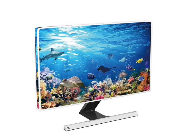 Underwater Waterproof Screen TV Cover 45,46,47,48 Inch Ocean Undersea Life Tropical Fish Turtle Coral Design Television Covers Dust-Proof...