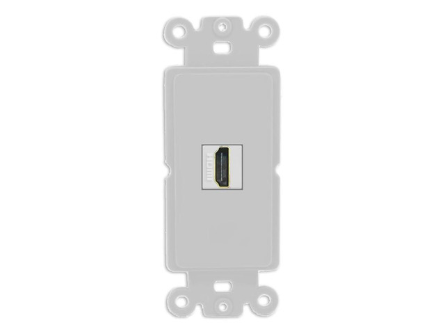 HDMI Port Wall Plate Decorative (Rocker) - [Gray/Gray]