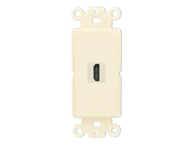 HDMI Port Wall Plate Decorative (Rocker) - [Light-Almond]