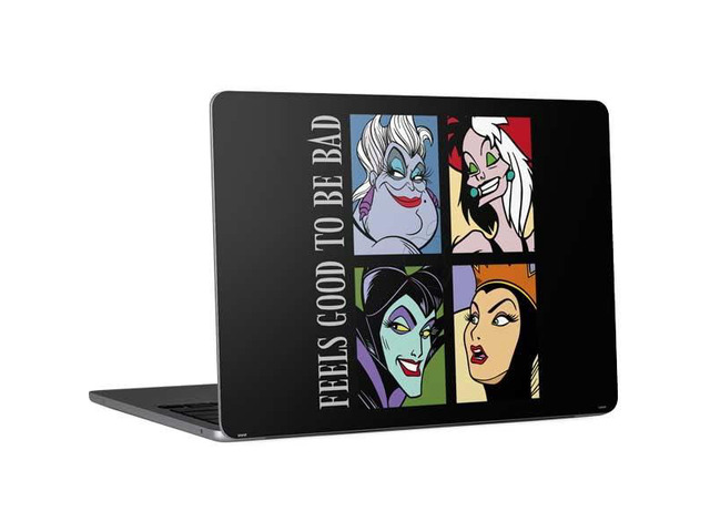 Decal Laptop Skin Compatible with MacBook Air 13in M4 (2025) - Officially Licensed Disney Villains Characters Feels Good to Be Bad Design