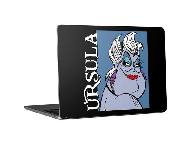 Decal Laptop Skin Compatible with MacBook Air 13in M4 (2025) - Officially Licensed Disney Villains Ursula Design