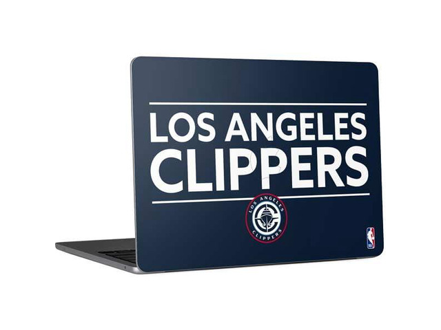 Decal Laptop Skin Compatible with MacBook Air 13in M4 (2025) - Officially Licensed NBA Los Angeles Clippers Standard Blue Design