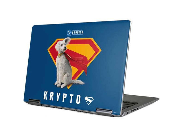 Decal Laptop Skin Compatible with Yoga 710 14in - Officially Licensed Superman 2025 Krypto The Super Dog Design