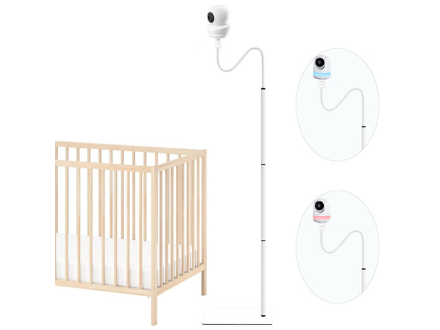 Baby Monitor Floor Stand Holder Compatible with Babysense Cameras for HD S2 /PRO/ Max View /Prisma Baby Cameras Mount Adjustable Flexible Clip...