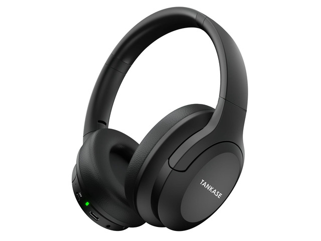 Active Noise Cancelling Headphones, Over-Ear Headphones Black Wireless Blutooth Headphones with100H Playtime, Built-in Microphone, Lightweight &...