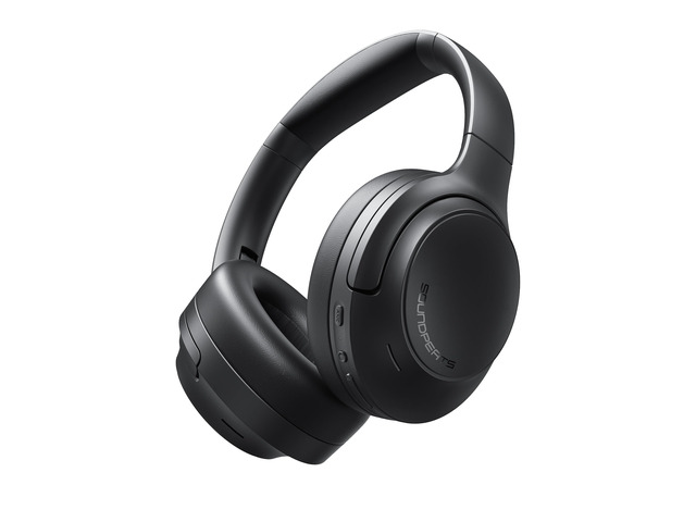 Cove Pro - Over Ear Headphones - Black 56dB Adaptive Noise Cancellation, 95H Battery for Long Flights, Comfortable Over-Ear Design, Hi-Res Audio...