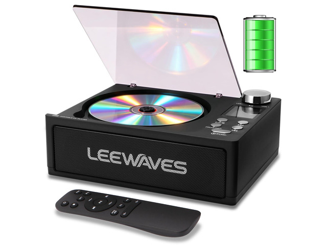 CD Player Portable Bluetooth 5.4 Boombox for Home with Speakers 4000mAh Portable CD Players with USB/TF/AUX/FM radio. Hi-Fi optical output. EQ &...