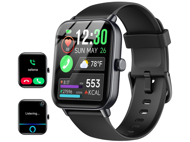 Smart Watch for Women/Men, Bluetooth Calling, Alexa built-in, iOS Android Fitness Tracker, Smartwatch with Heart Rate/Sleep Monitor, Waterproof,...
