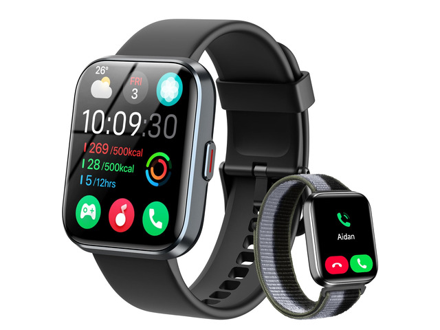 Smart Watches for Women Men, 1.83' HD Alexa Smart Watch for Android & iPhones (Calls/SMS/Reminders), Fitness Watch with Heart Rate Monitor,...